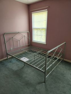 Green Metal Full Bedframe