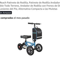 Knee Scooter Walker All Terrain – Foldable with Brakes – New
