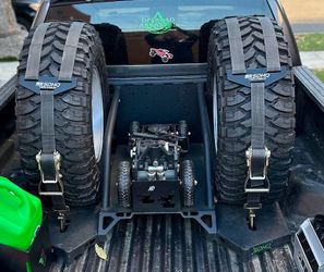 Dual Spare Tire Bed Chase Rack