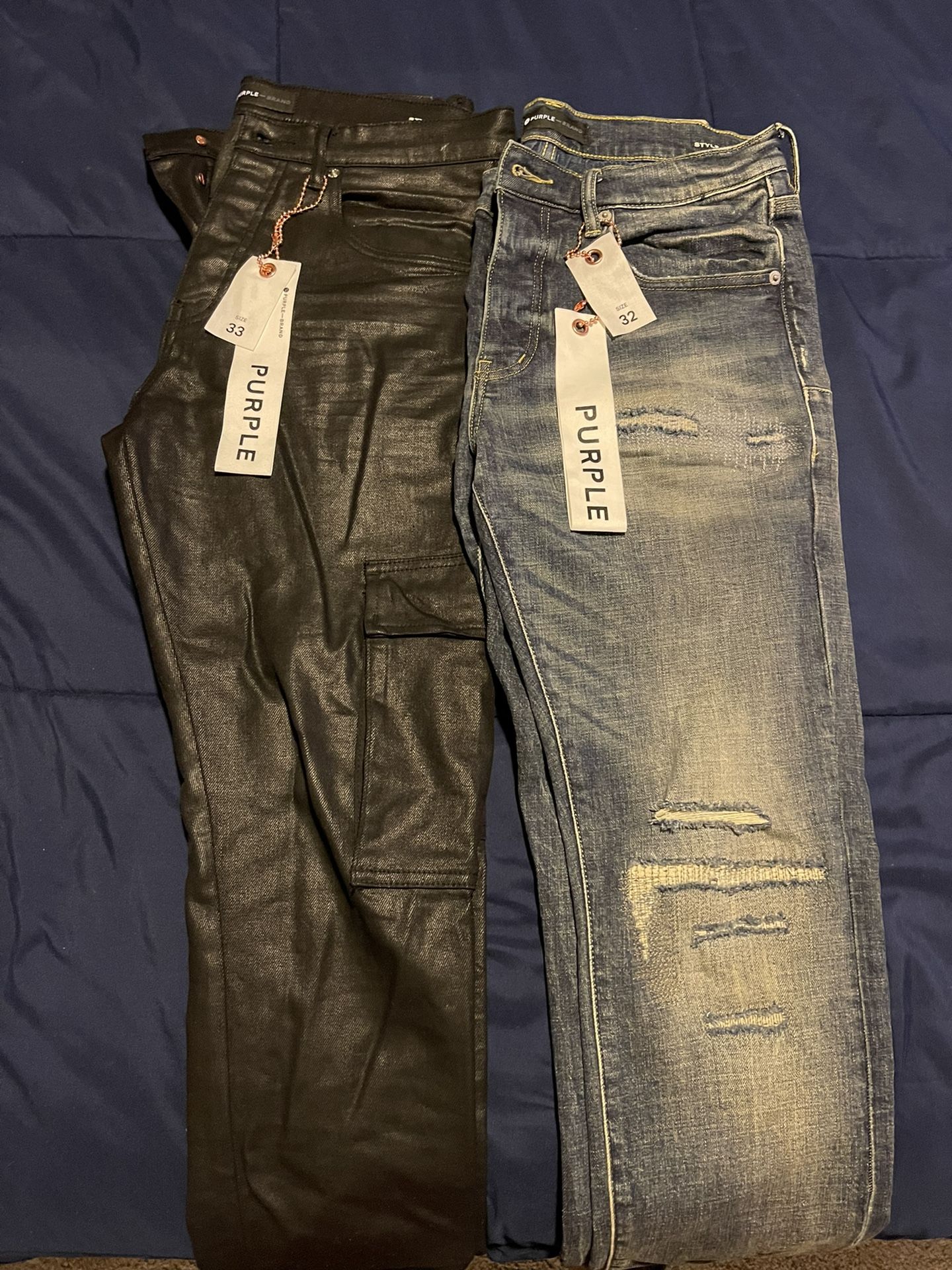 Purple Jeans Sz 33 And 32