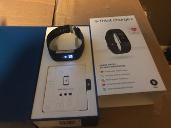 Fitbit charge 2 black small opened box