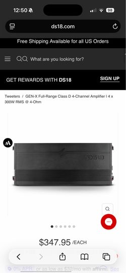 DS18 Gen-X Full Range 4 channel 4x300