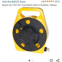 Bayco 25ft Extension Cord With 4 Outlets