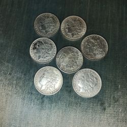 Coins Silver Morgan Dollar 9 Of Them
