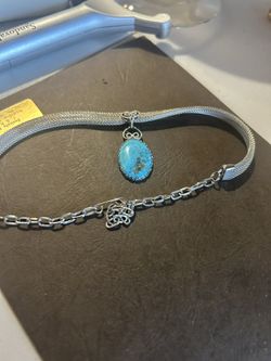 Artesian Crafted Persian Turquoise Choker Necklace