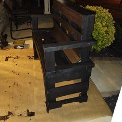 Hand Built Wooden Bench