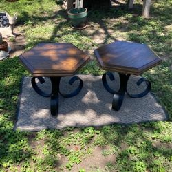 2-Heritage Henredon Spanish Villa wood Tables