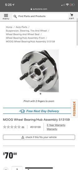 MOOG WHEEL BEARING/HUB ASSEMBLY