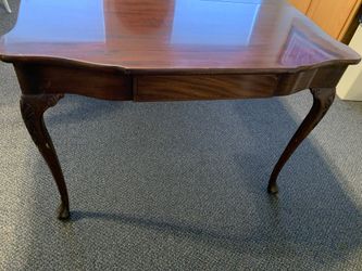 Antique Henry F Miller Dinner Table With 4 Leaves