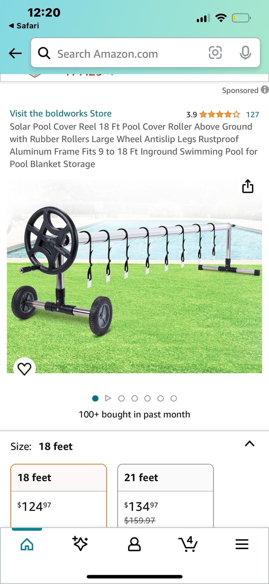 Swimming Pool Reel 18 Foot