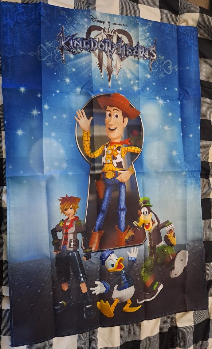 Kingdom Hearts 3 Fabric Poster (BRAND NEW)