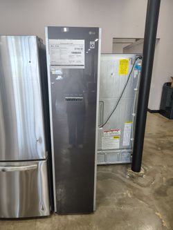 LG styler Smart Wi-Fi enabled steam closet with true steam technology and exclusive moving hangers