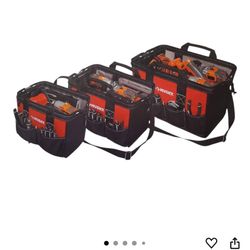 husky18 in., 15 in. and 12 in. tool bag combo
