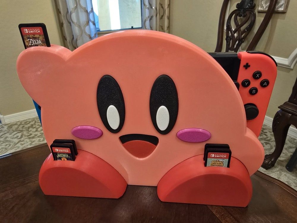 Kirby Nintendo Switch Dock Cover with Game Storage
