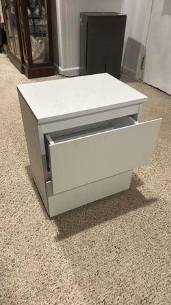 White nightstand