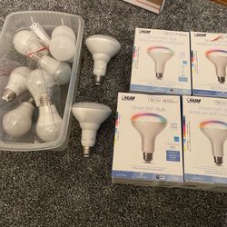Feit electric LED Smart WiFi Bulbs—total Of 28 Bulbs