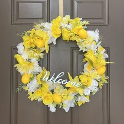 Homemade Lemon Wreath Made By Me