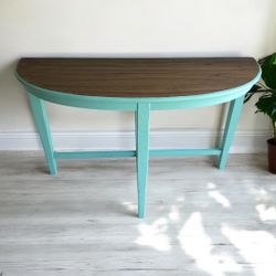 Solid Wood Coastal Foyer Table Console Table Kitchen Table 