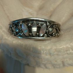 a silver cuff Bracelet