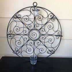 Black wrought iron Candleholder