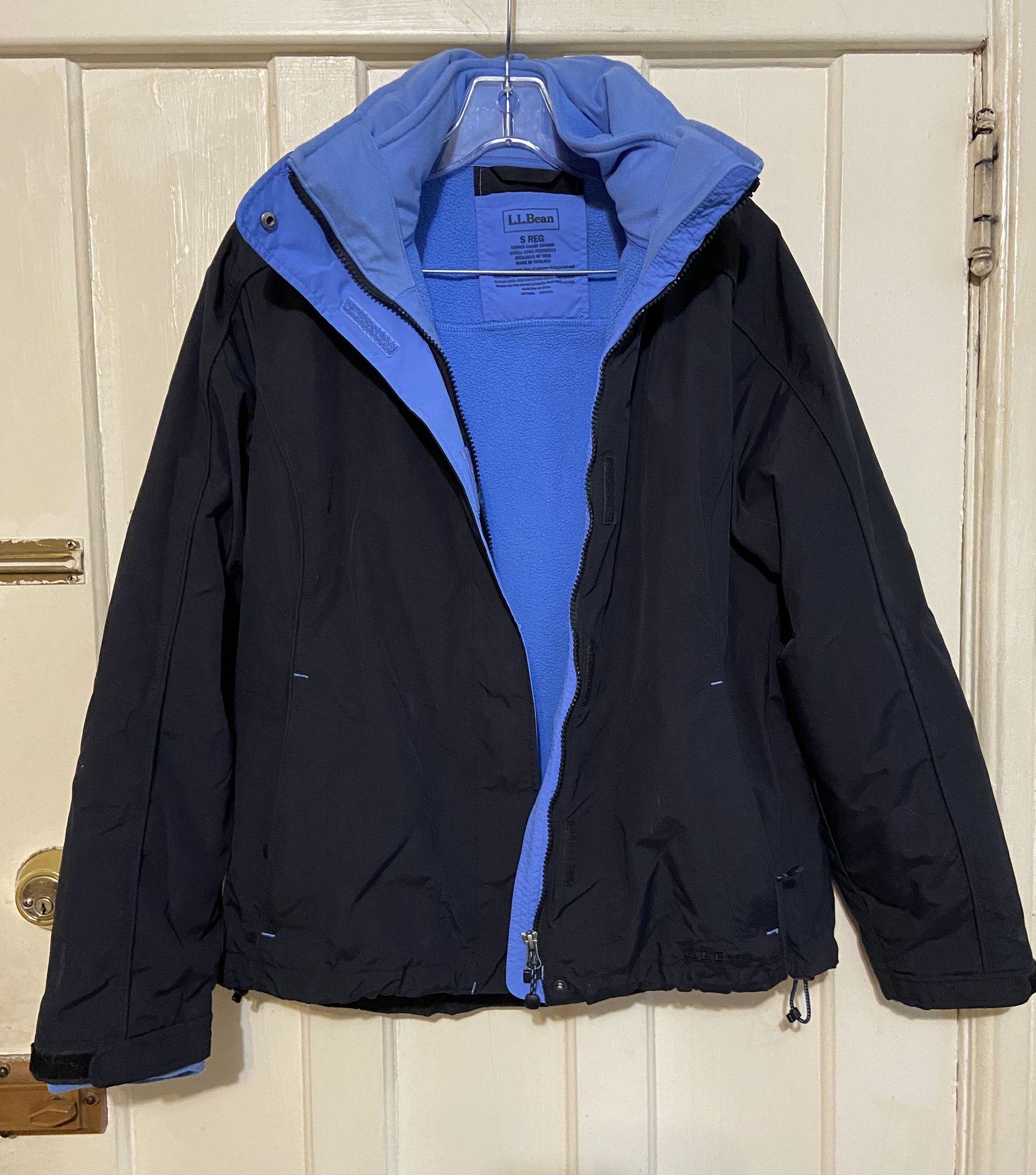 L.L.bean 3 in 1 men’s black & blue jacket small