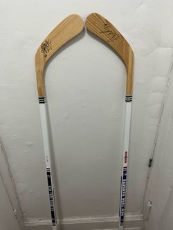 Signed Ranger Hockey Sticks