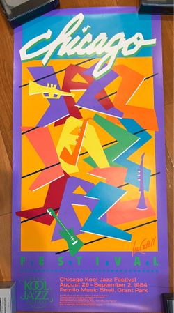 1984 Chicago Jazz Fest poster