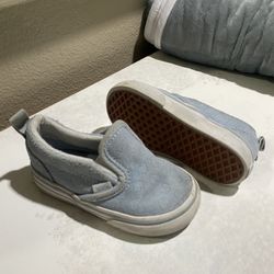  Vans Toddler Shoes Classic Slip-On Hearts/Blue 5.5