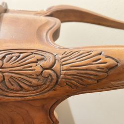 Drexel Solid Wood French Provincial Walnut Consol Table