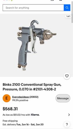 Binks spray gun