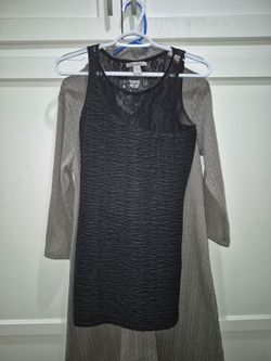Black Lace Textured dress