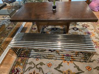 Polished Steel Benches