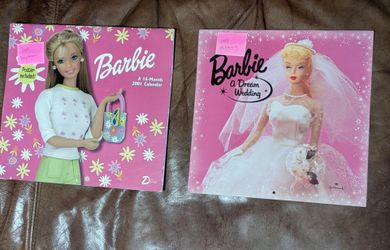 Vtg Barbie calendar lot. New and used.