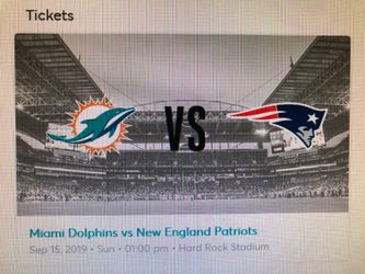 Dolphins vs. Patriots