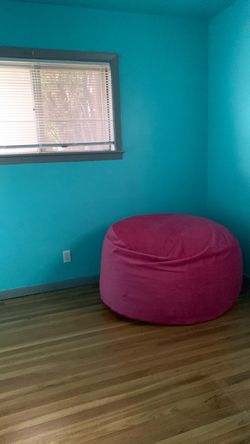 Large Pink Bean Bag Chair