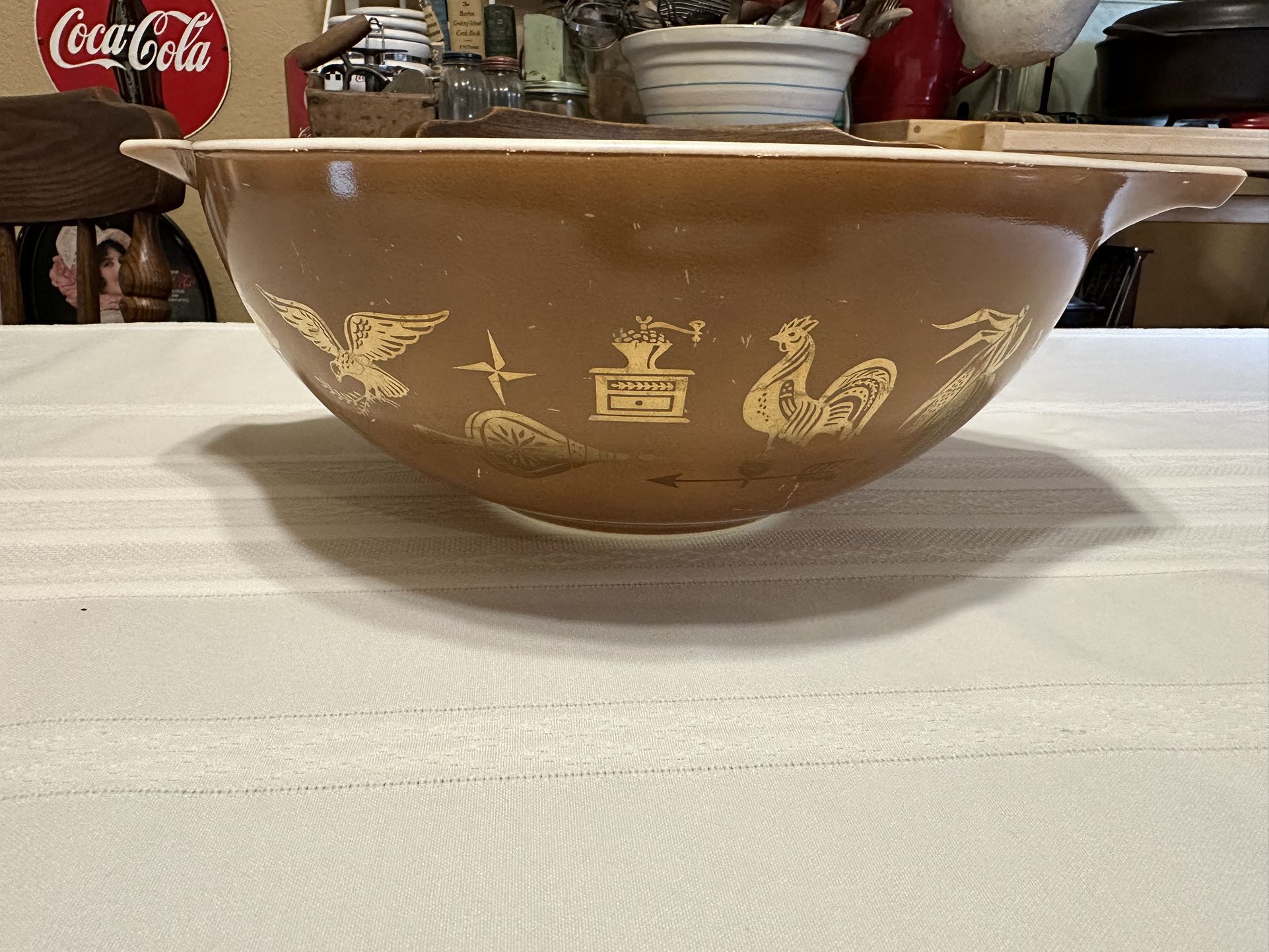 Vintage Pyrex #444 Early American  Cinderella  Mixing Bowl