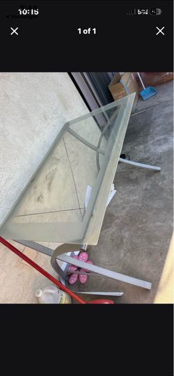 Glass desk