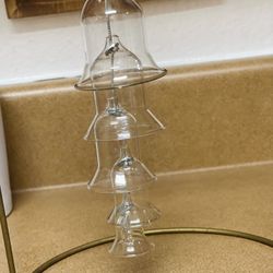 5 Tier Hanging Nested Glass Bells Ornametal Wind chimes