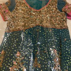Three Piece Heavy Wedding Wear Dress