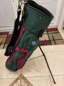 HOT Z Golf Stand Bag Green Maroon 36”