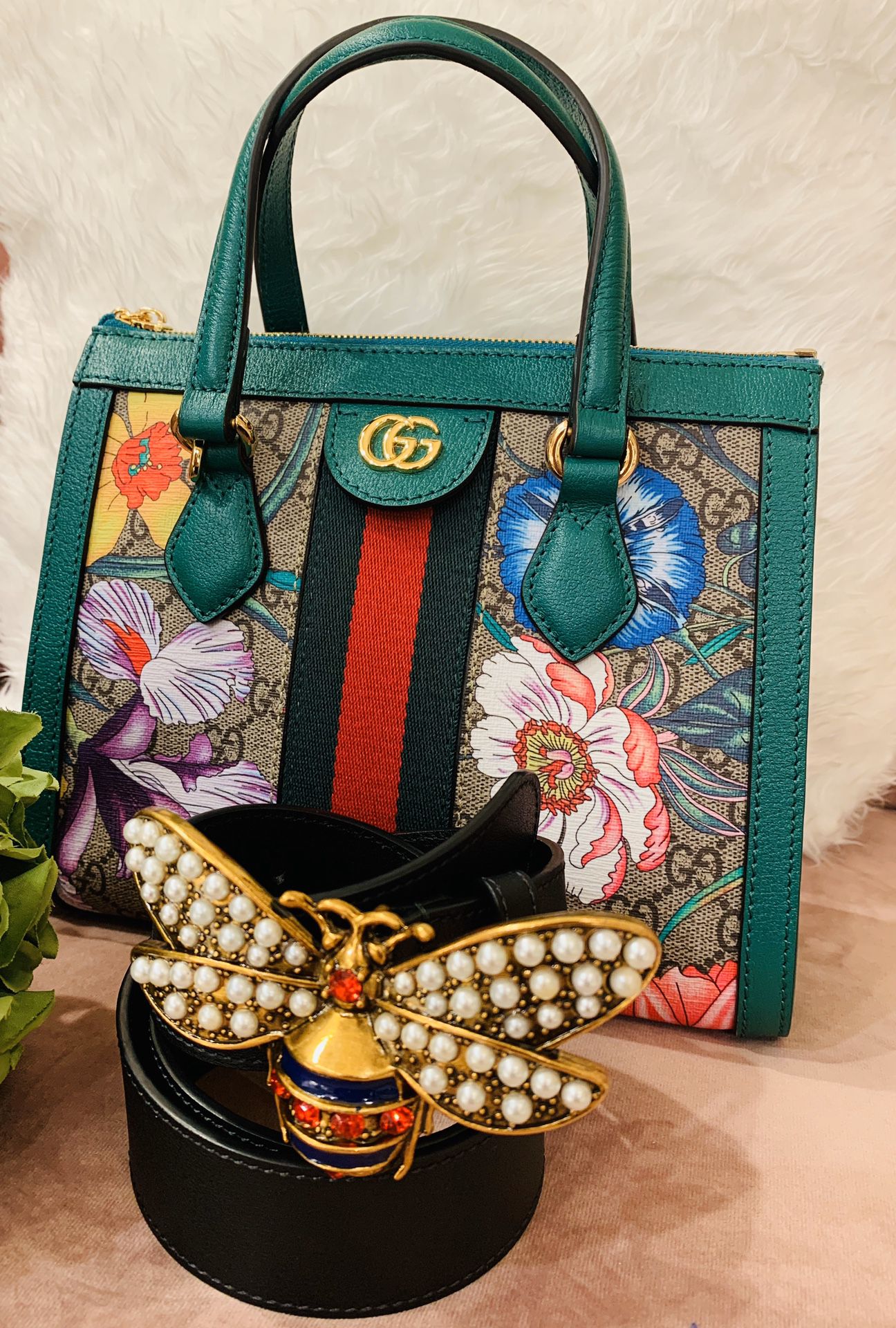 Gucci Ophidia Bag floral small tote bag GG