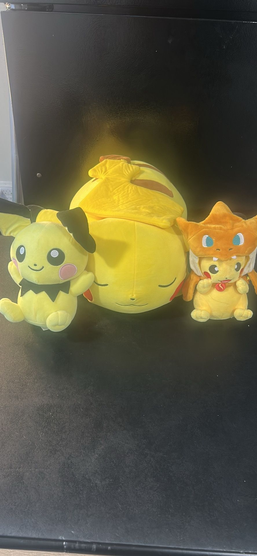 Giant sleeping Pikachu plushy