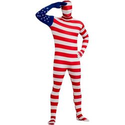 USA Flag Super Skin Costume