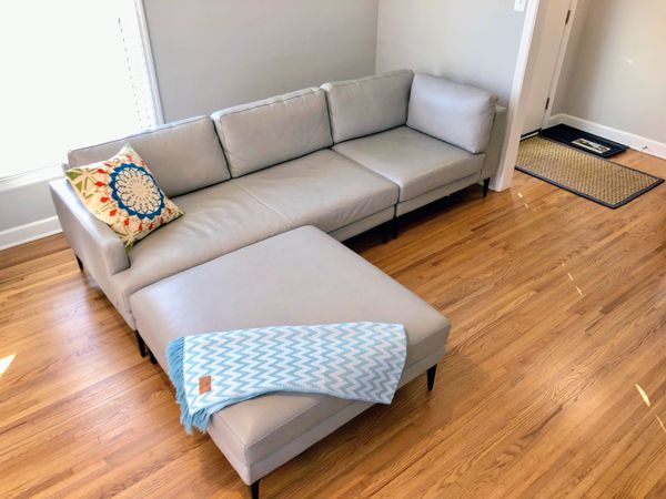 West Elm Leather Couch For In Charlotte Nc Offerup West Elm Leather Couch For In