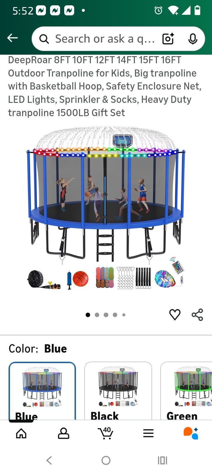 Trampoline Still In Box