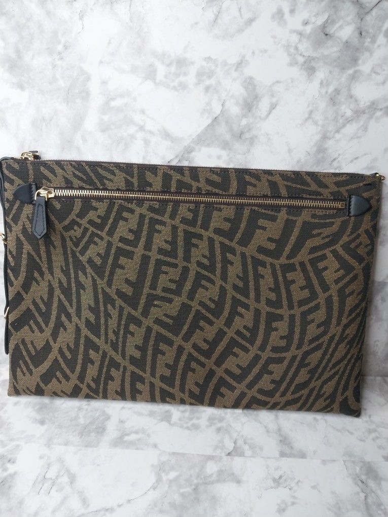 Fendi x Sarah Coleman FF Vertigo Clutch Bag 'Brown'