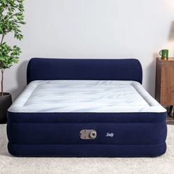 Brand New Sealy Air Mattress With Built-In Headboard