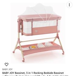 Pink Baby joy Bassinet