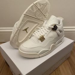 Jordan 4 Sail Metallic Gold Size 7.5M 9W