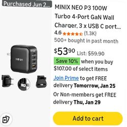 Turbo 4 Port USB C Charger 